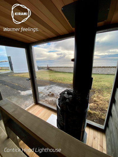 Kundbild från Skottland | Cantick Head Lighthouse | Kirami FinVision -sauna