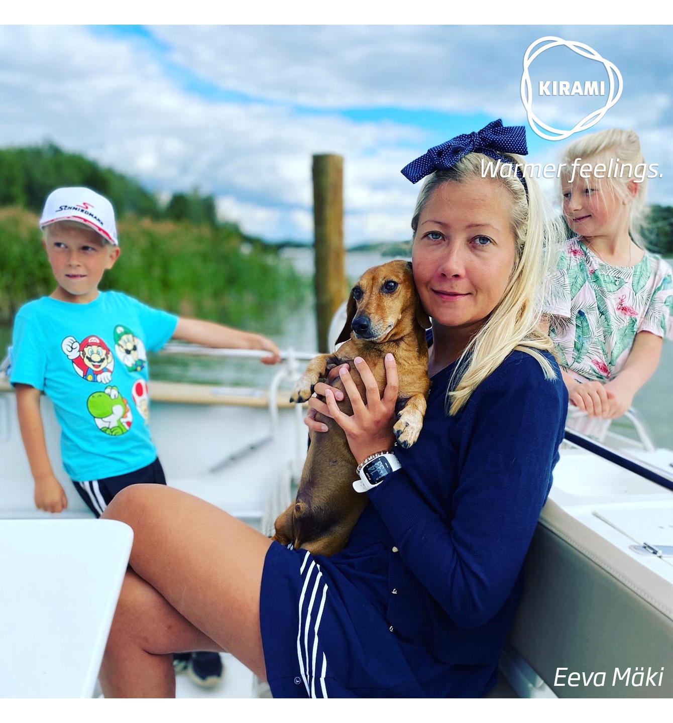 Kirami tackar hunden Onni och familjen Mäki för en bra berättelse och fina bilder | Kirami