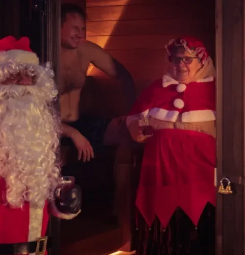 Ett härligt julbad i bastun är ändå det allra bästa sättet att glömma vardagens bekymmer för en stund | Kirami FinVision® Annex 