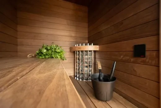 Plug and play outdoor sauna – Kirami FinVision® -sauna S Misty ready for use
