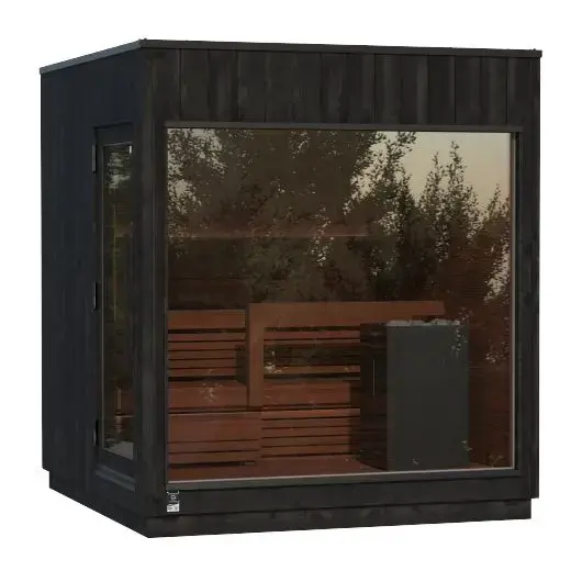 Kirami FinVision® -sauna M Misty (Left), Harvia Virta Combi 10,8 kW