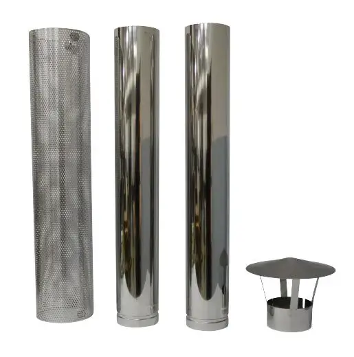 Chimney set for hot tub’s heaters