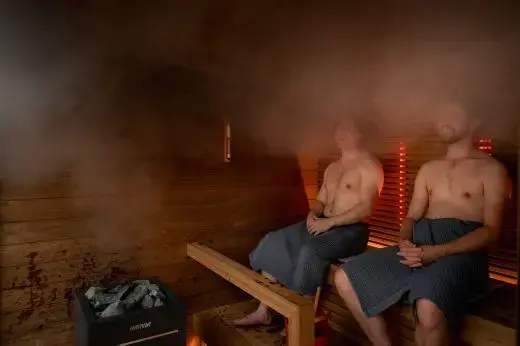 Kirami FinVision® -sauna M Misty, Harvia Virta Combi 10.8 kW - outdoor sauna